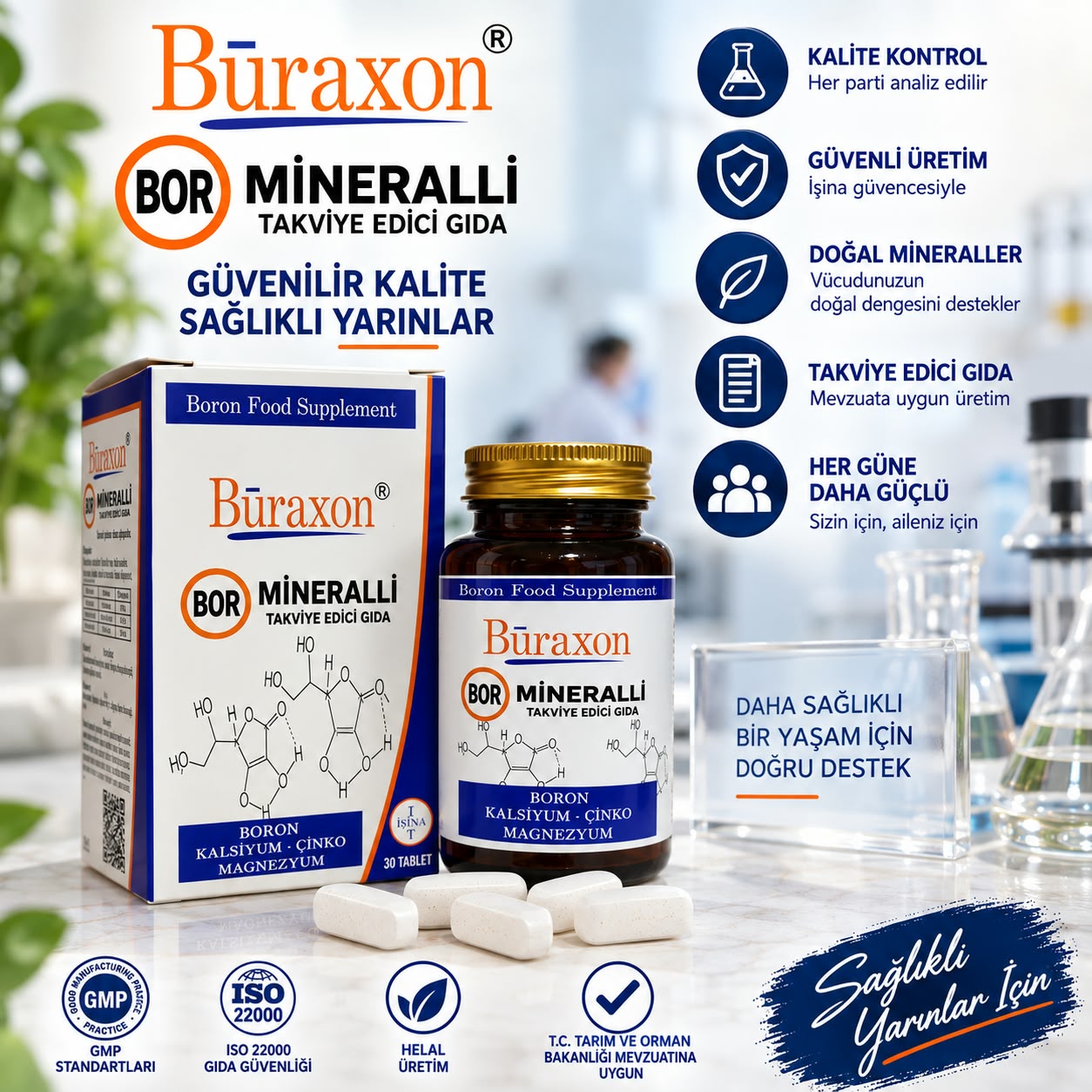 Bor Gıda Takviyesi Vitamin & Mineral Tablet