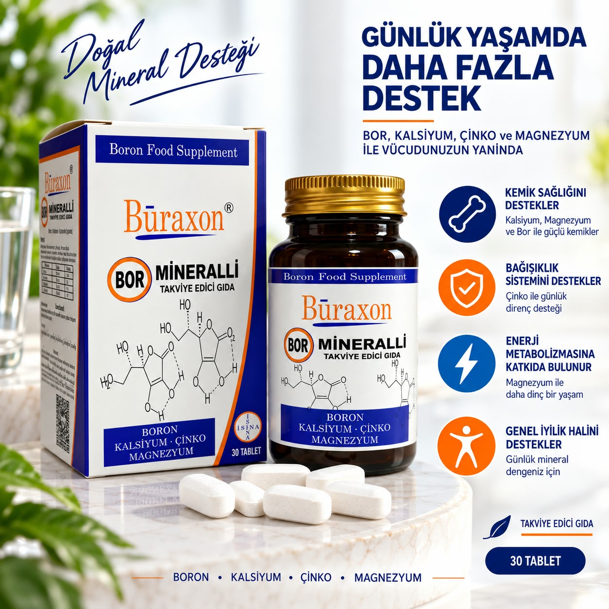 Bor Gıda Takviyesi Vitamin & Mineral Tablet