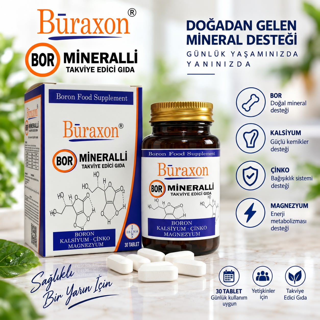 Bor Gıda Takviyesi Vitamin & Mineral Tablet